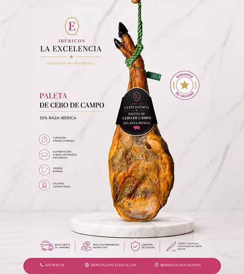 Paleta Cebo de Campo 50% Raza Ibérica